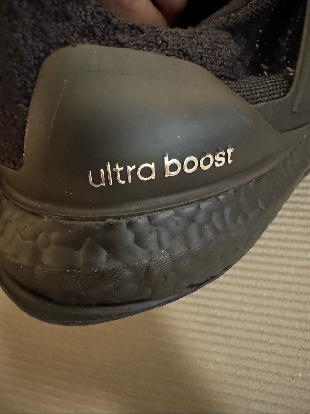 Adidas Knit Gray & Black Ultraboost Sneakers - Picture 14 of 14